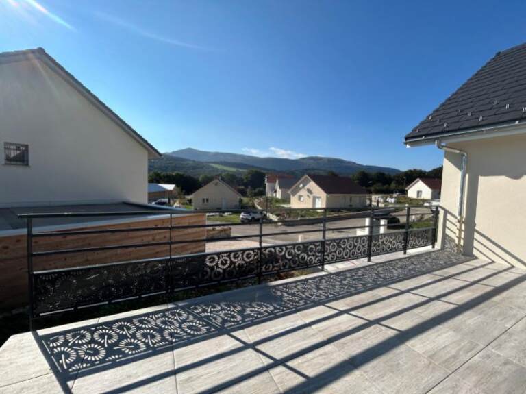 Garde-corps terrasse sur mesure Grenoble